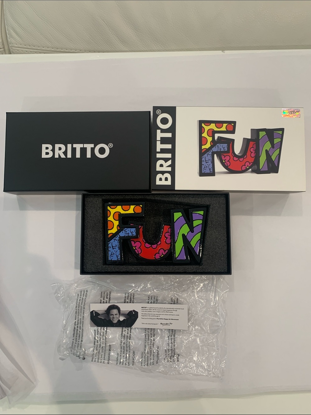 BRITTO Colorful FUN Enamel Sign - Multicolor